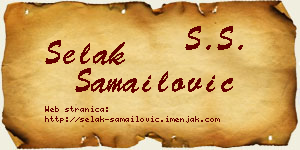 Selak Samailović vizit kartica